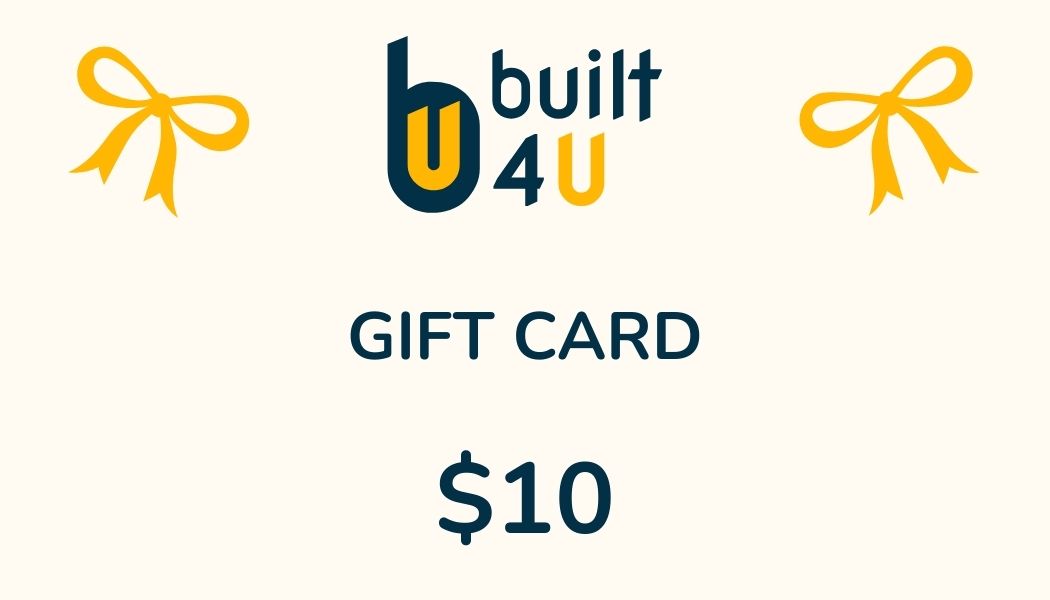 Gift card indicating a $10 value